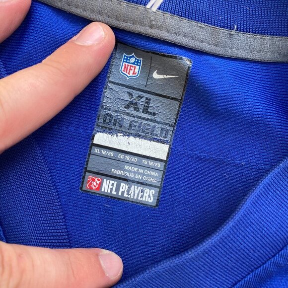 Nike NFL Odell Beckham Jr Football Jersey XL 18/20 Blue - Picture 6 of 7